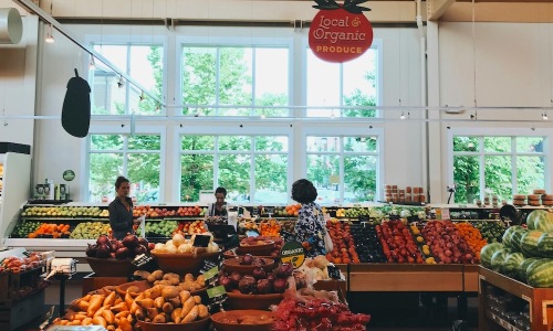 Shopping a grocery store environment